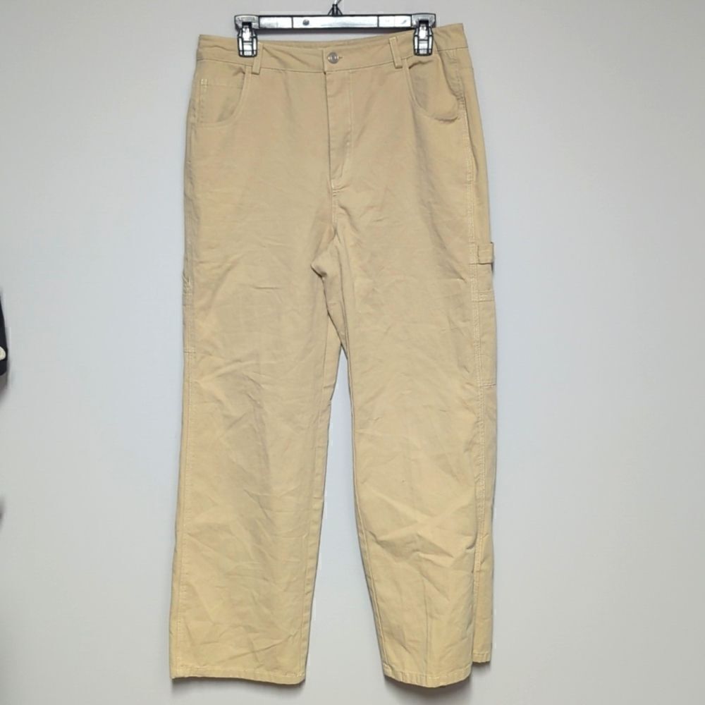 elodie Tan Khaki Carpenter Wide Leg Pants